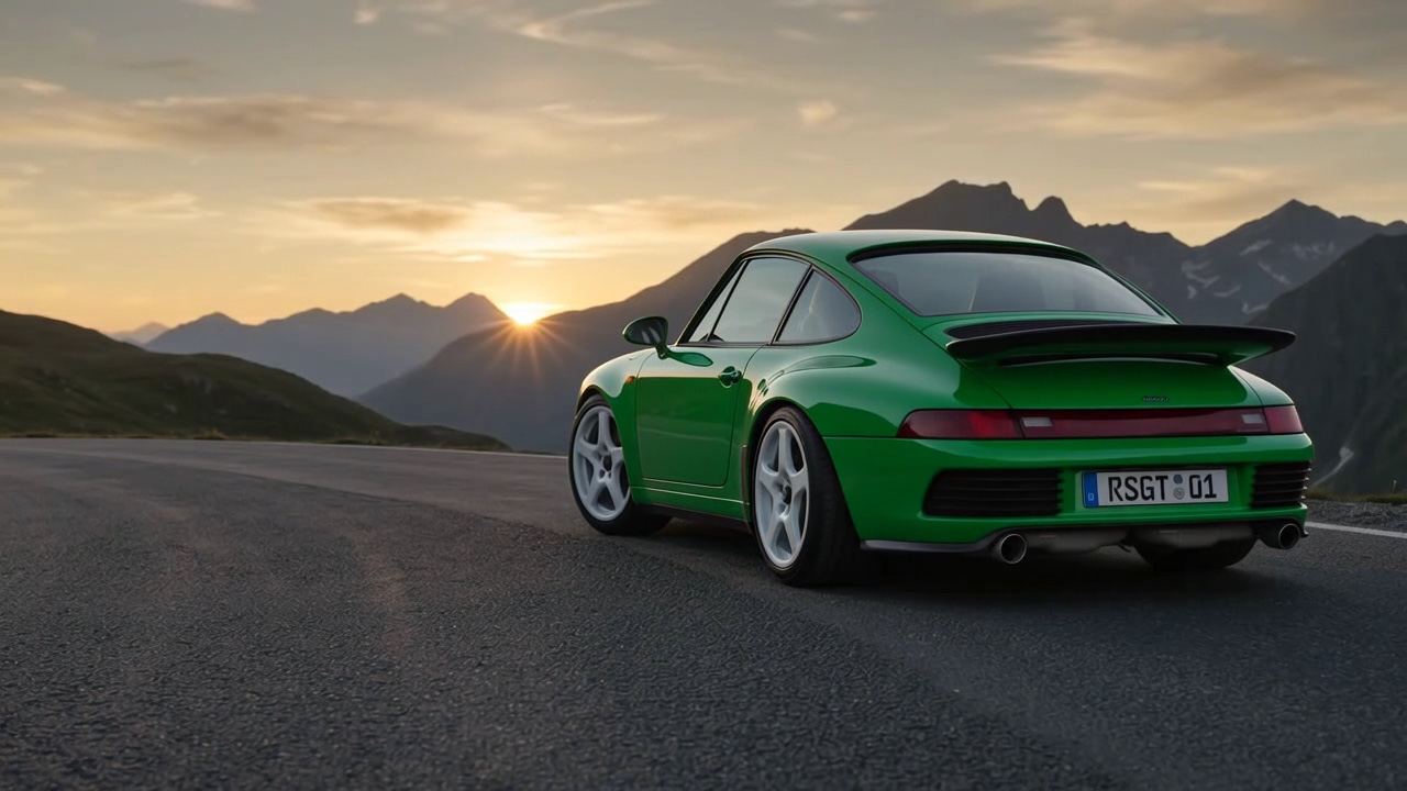 REEN RSGT driving into a sunrise